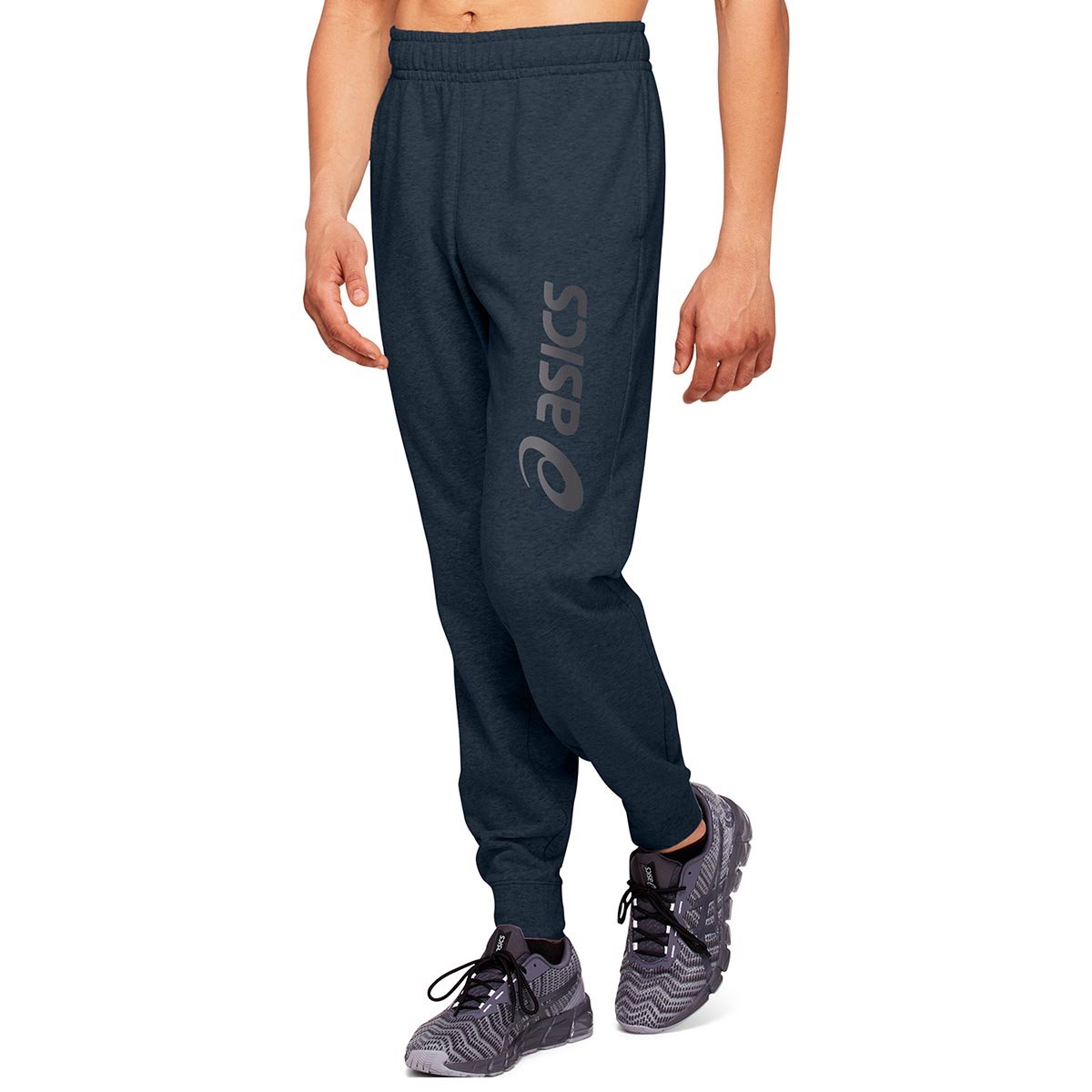 ΠΑΝΤΕΛΟΝΙ ASICS BIG LOGO SWEAT PANT ΜΠΛΕ ΣΚΟΥΡΟ