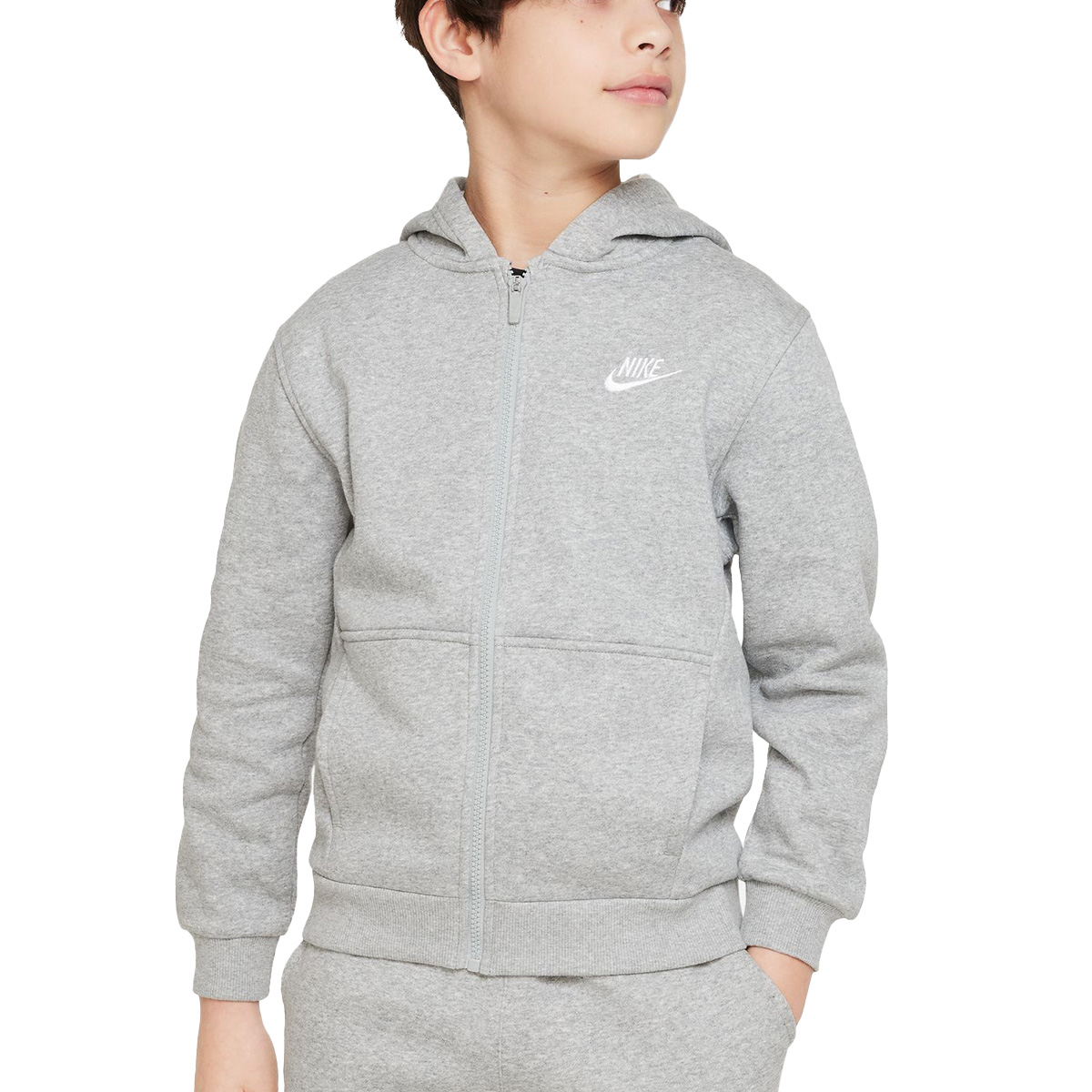 Nike Sportswear Club Fleece Big Kids’ Full-Zip Hoodie