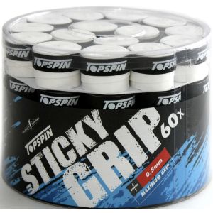 Topspin Sticky Tennis Overgrips - 0.50mm x 60