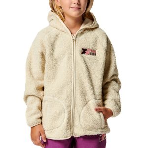 Body Action Boucle Faux Sheepskin Girl's Jacket 072404-01-Powder Ecru