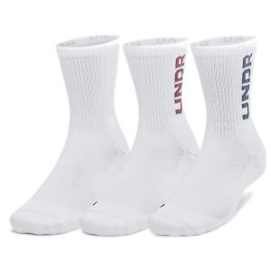 Under Armour 3-Maker Mid-Crew Socks 3-Pack 1373084-101