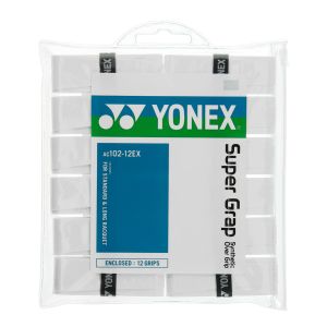 Yonex Super Grap Overgrip x 12 AC102-12-White