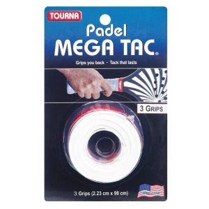 Tourna Mega Tac Padel Grips x 3 PAD-MT-W