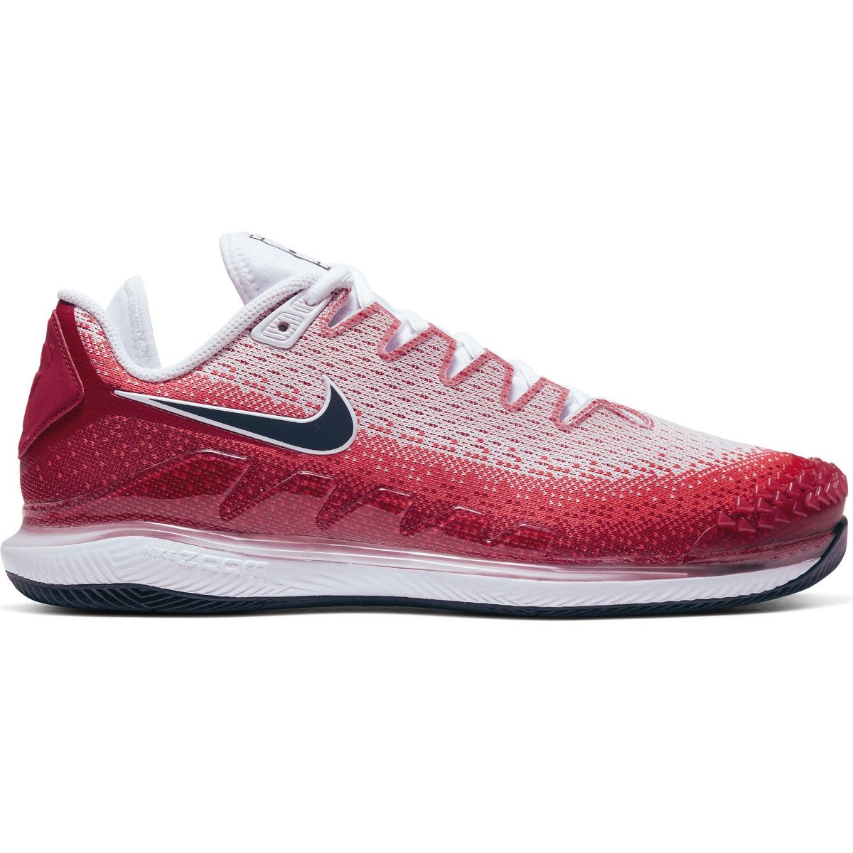 nike men's court air zoom vapor x knit tennis shoes